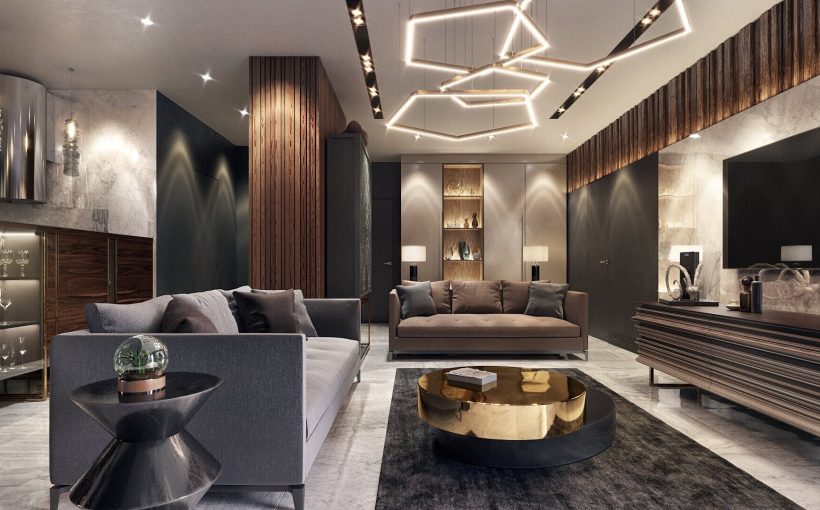Создание комфортной и стильной гостиной в офисных помещениях дома премиум-класса